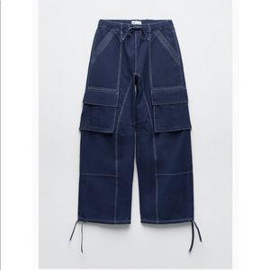 Constrast Cargo Pants